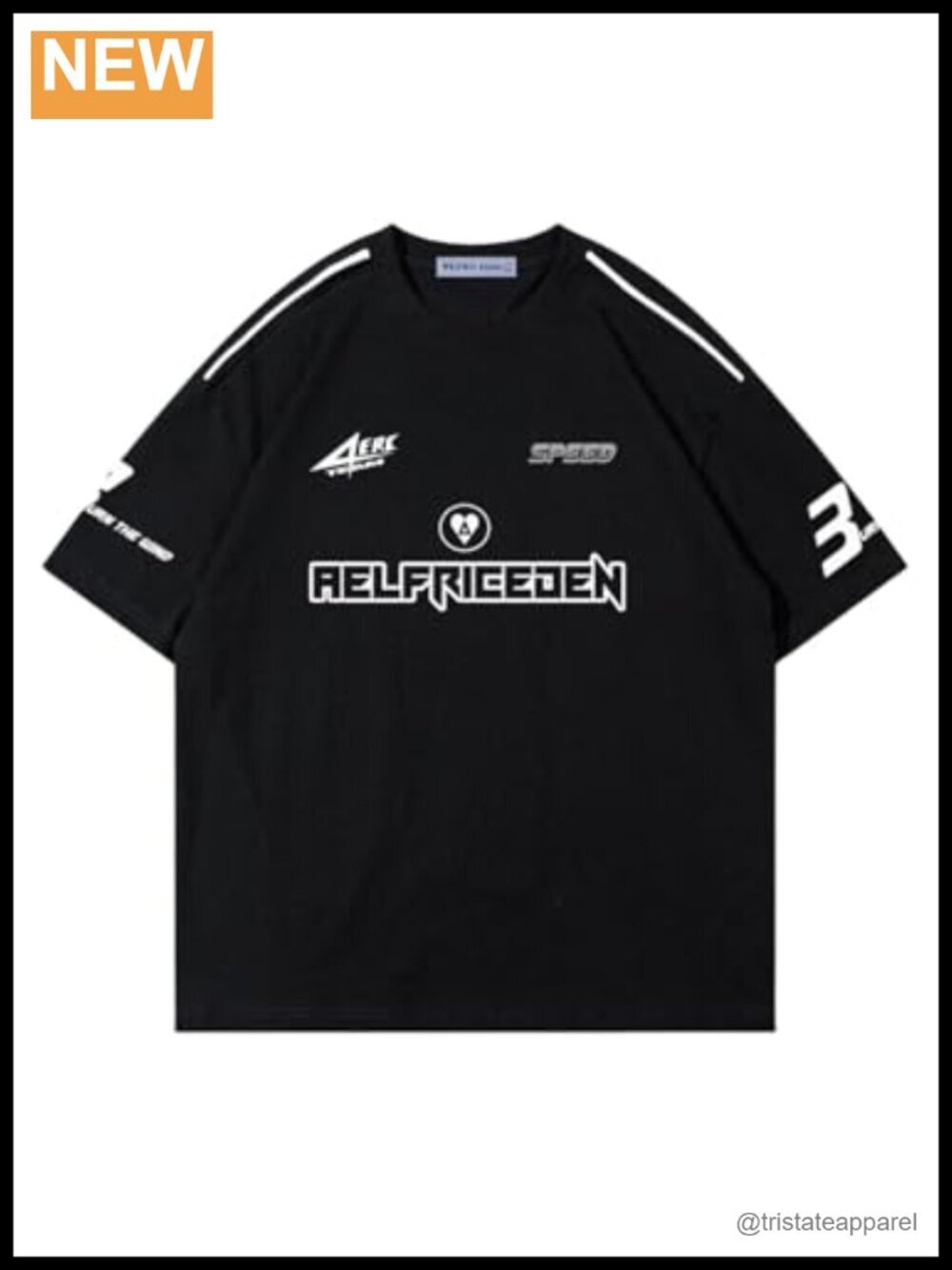 Vintage Racing Graphic Tee Oversized Summer T Shirt